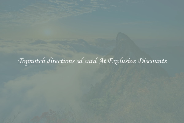 Topnotch directions sd card At Exclusive Discounts