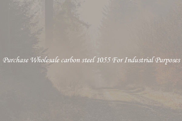 Purchase Wholesale carbon steel 1055 For Industrial Purposes