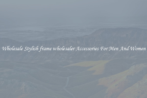 Wholesale Stylish frame wholesaler Accessories For Men And Women