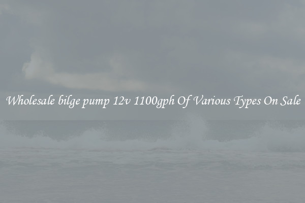 Wholesale bilge pump 12v 1100gph Of Various Types On Sale