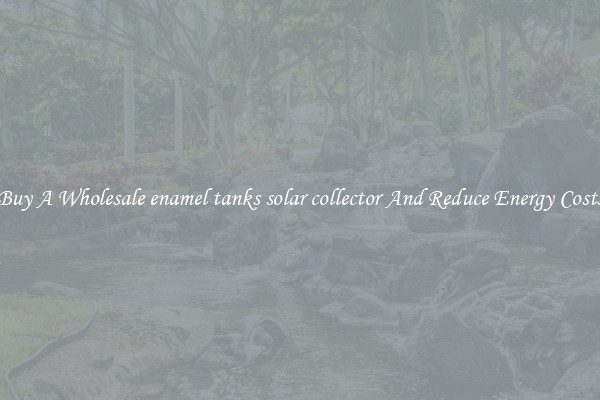 Buy A Wholesale enamel tanks solar collector And Reduce Energy Costs