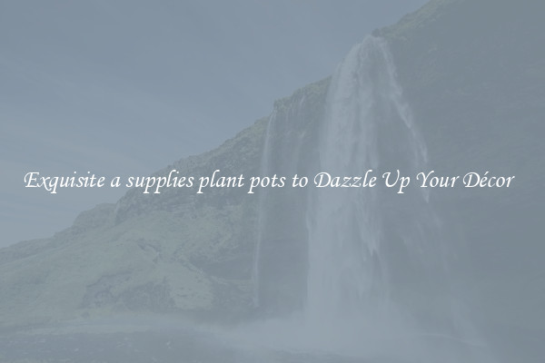 Exquisite a supplies plant pots to Dazzle Up Your Décor  
