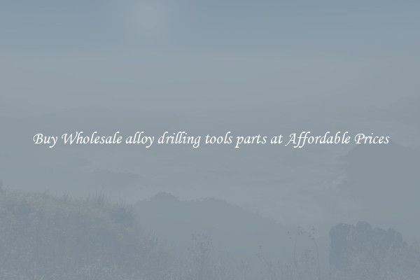 Buy Wholesale alloy drilling tools parts at Affordable Prices