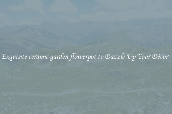 Exquisite ceramic garden flowerpot to Dazzle Up Your Décor  