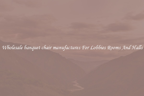 Wholesale banquet chair manufactures For Lobbies Rooms And Halls