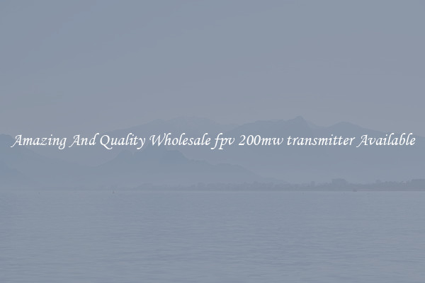 Amazing And Quality Wholesale fpv 200mw transmitter Available