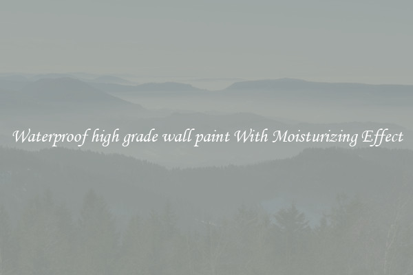 Waterproof high grade wall paint With Moisturizing Effect