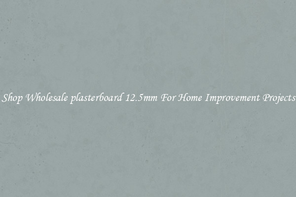 Shop Wholesale plasterboard 12.5mm For Home Improvement Projects